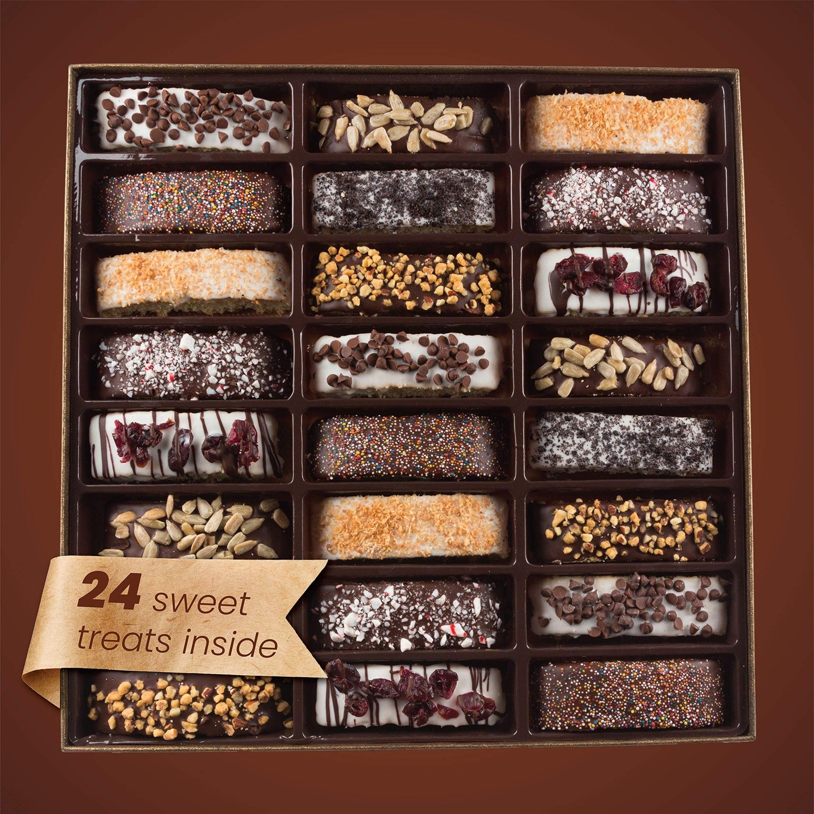 Barnetts Mothers Day Chocolate 24 Biscotti Gift Baskets, Gourmet Cooki
