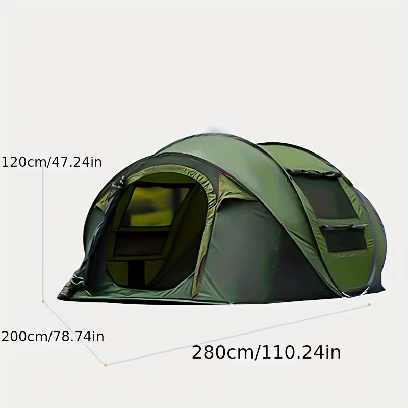 No Need to Set up Fast Opening Camping Tents for Throwing Tents, Fully Automatic 3-4 Person Outdoor Camping Tents