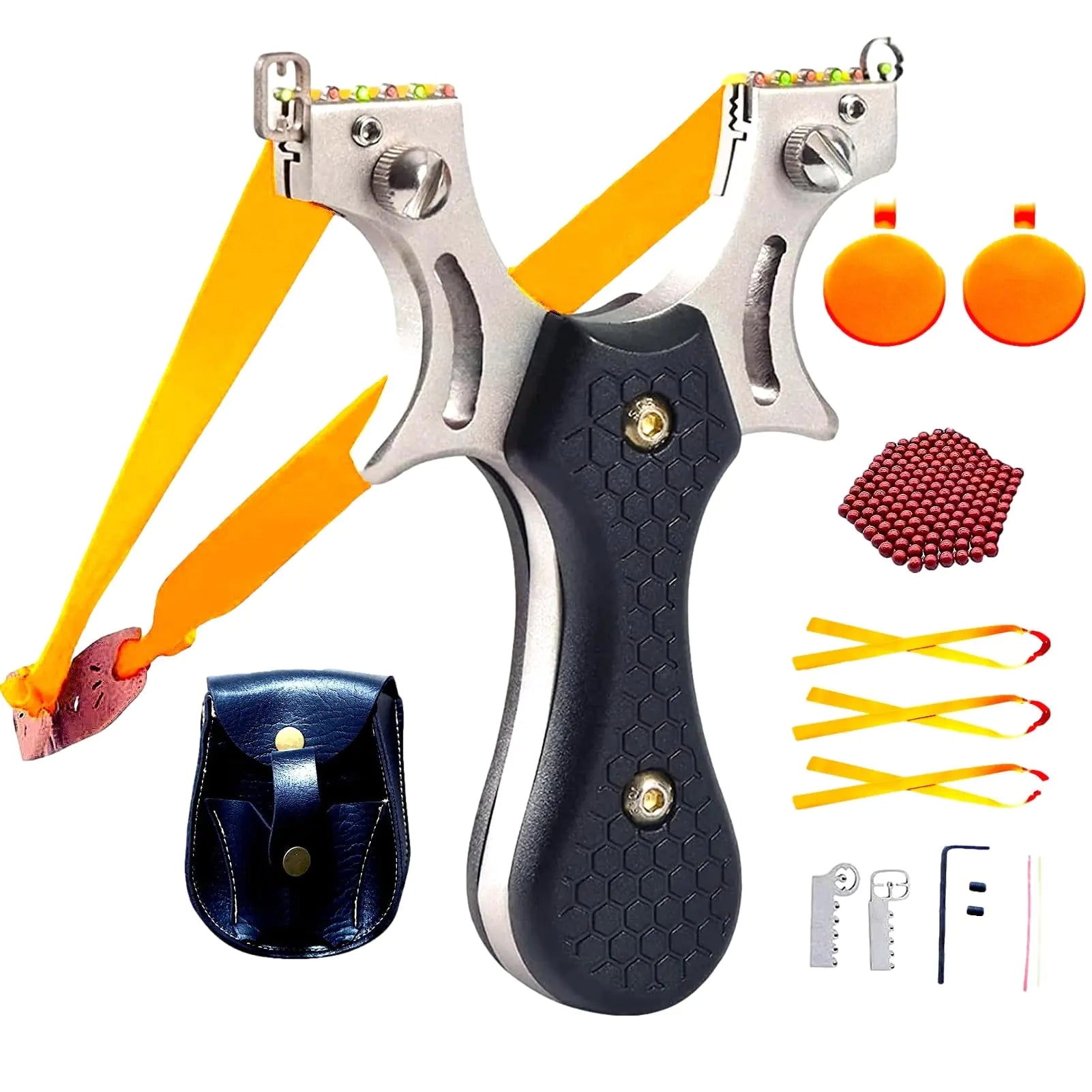 JFHH Slingshot Hunting Sling Shot Set for Adults Slingshots Slingshot Toys Catapult Game Premium Pocket-Sized Slingshot for Age Greater Than 18 Years Old Hunting Squirrel Hunting Fishing