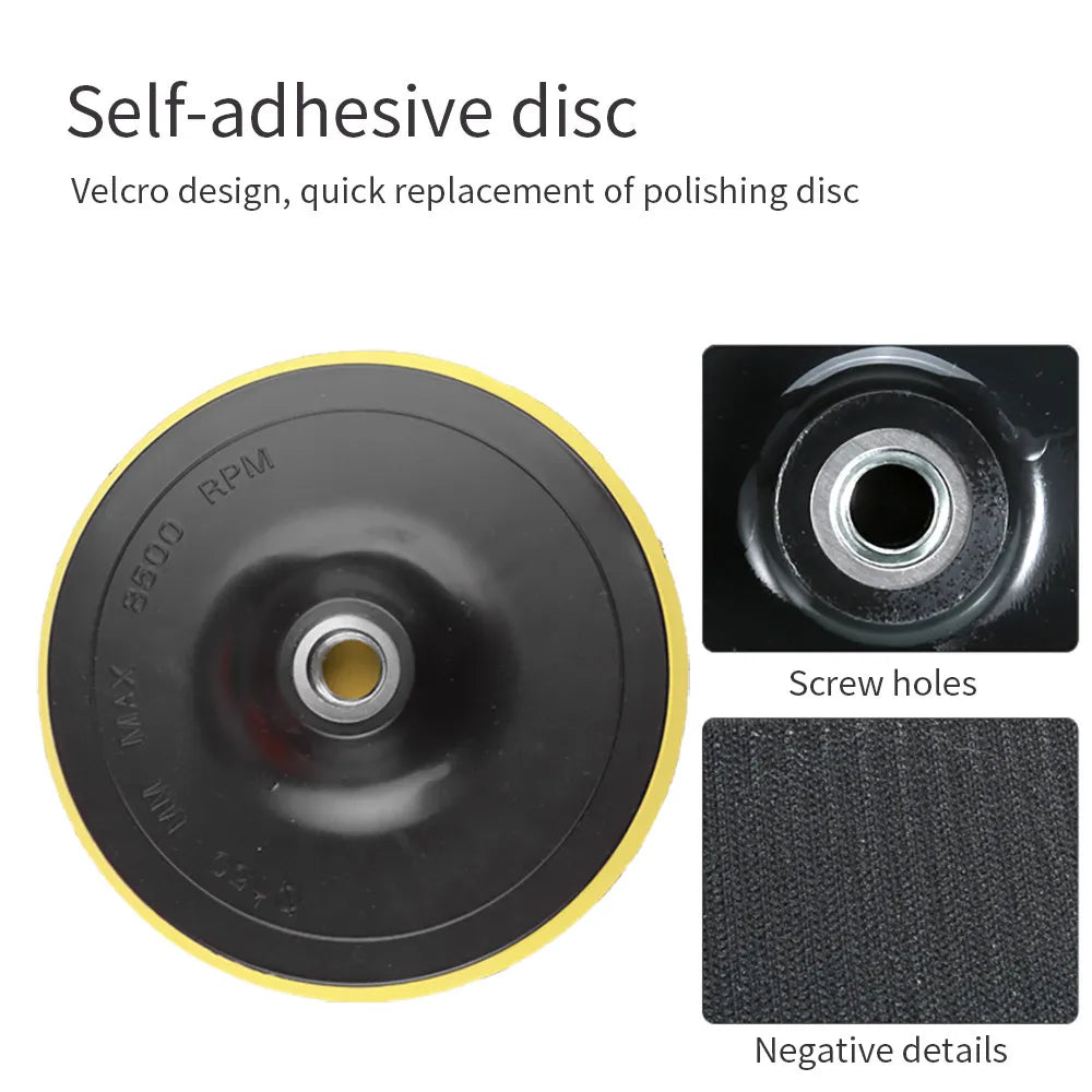 8Pcs Car Polishing Kit Polish Pad 3/5/7 Inch Car Polishing Disc Waxing Sponge Car Polisher Buffing for Car Polisher Accessories