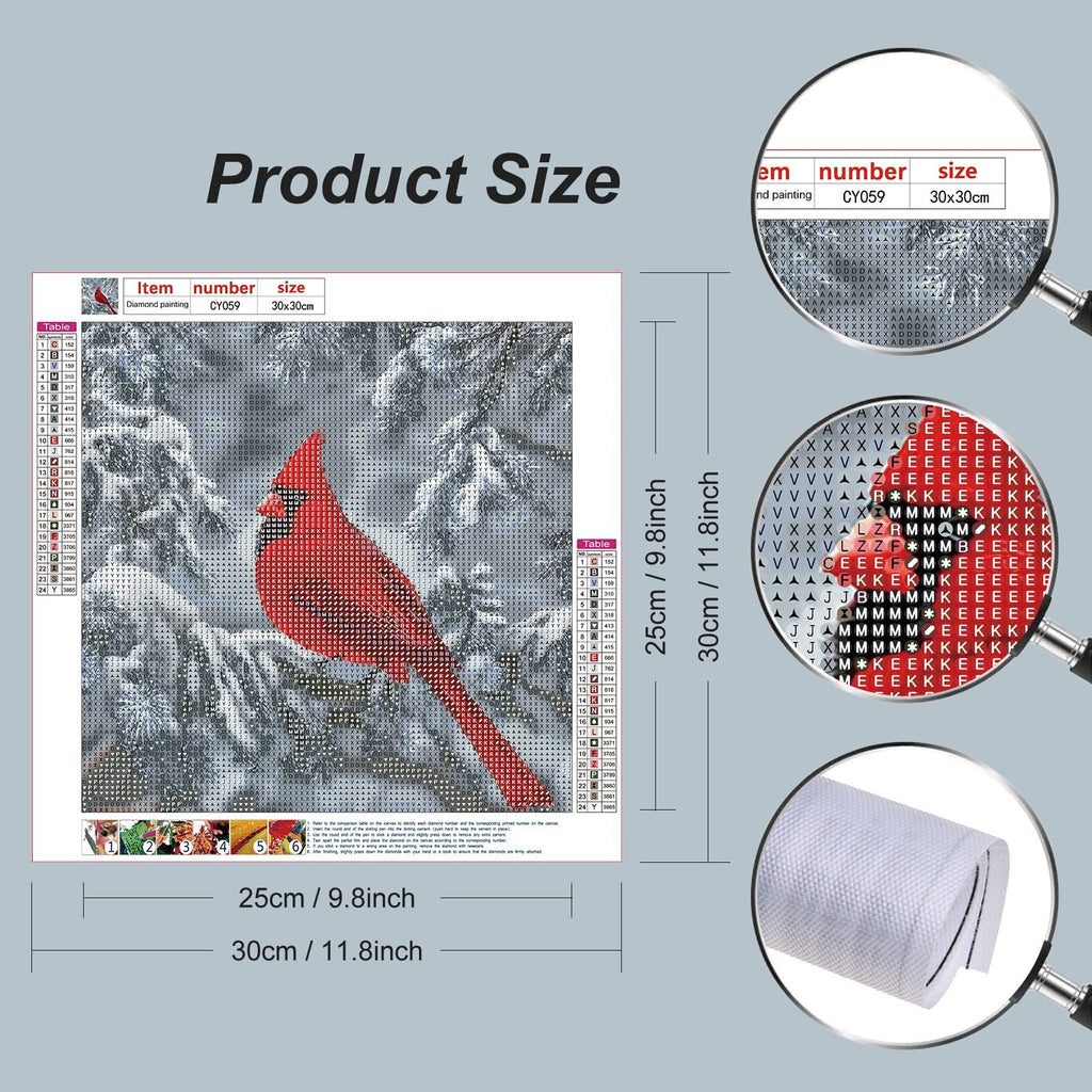 Diamond Painting Kits for Adults, Cardinal 5D DIY Diamond Art Kits