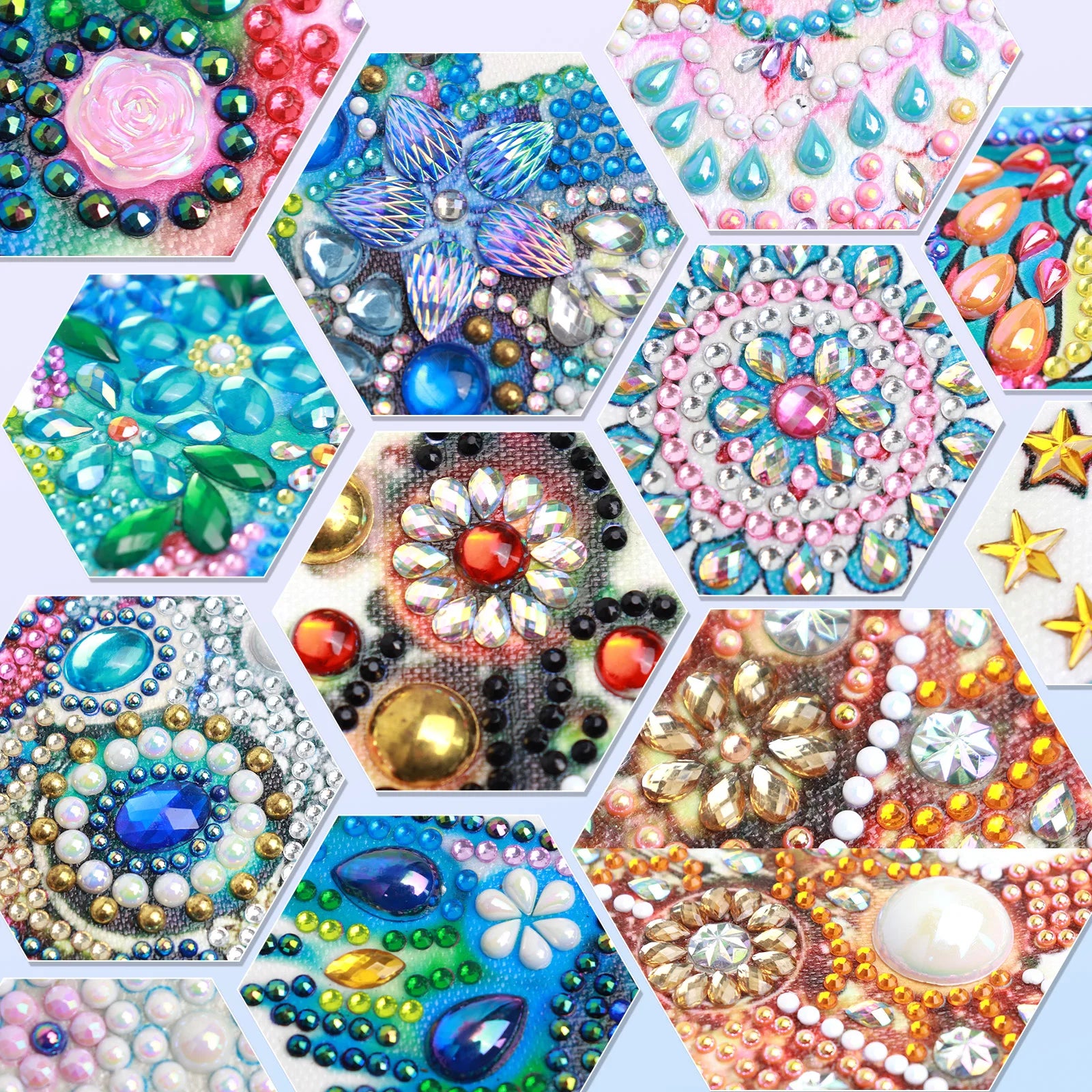 DIY Bee and Flowers 5D Special Shape Diamond Art Kits for Beginners,Diamond Art Painting Kits for Home Wall Decoration Gift