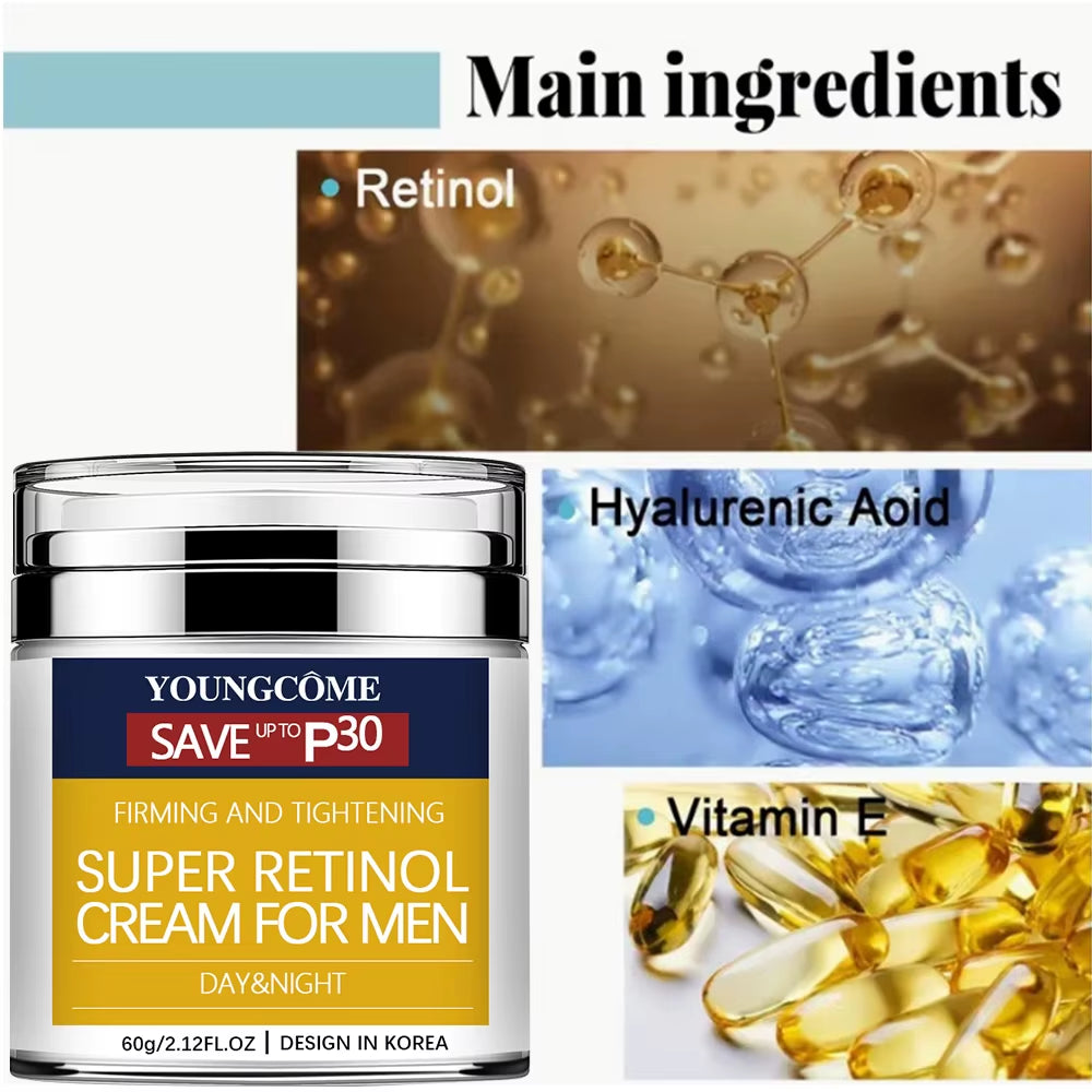 30&60G Retinol anti Aging Face Cream Moisturizing Wrinkle Remover Collagen Hyaluronic Acid Creams Skin Care Cosmetic