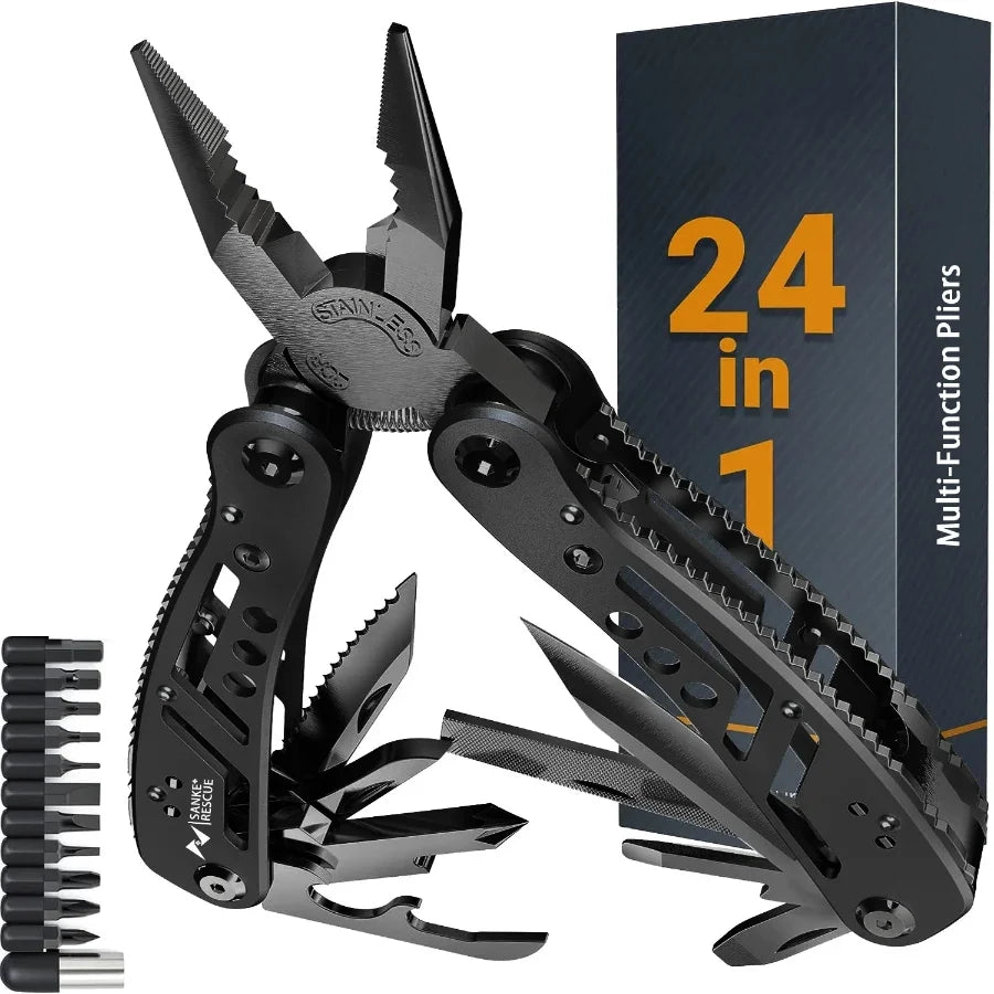 24 in 1 Multifunctional Universal Diagonal Pliers Hardware Wire Cutters Professional Electrician Anti Slip Durable Repair Tools