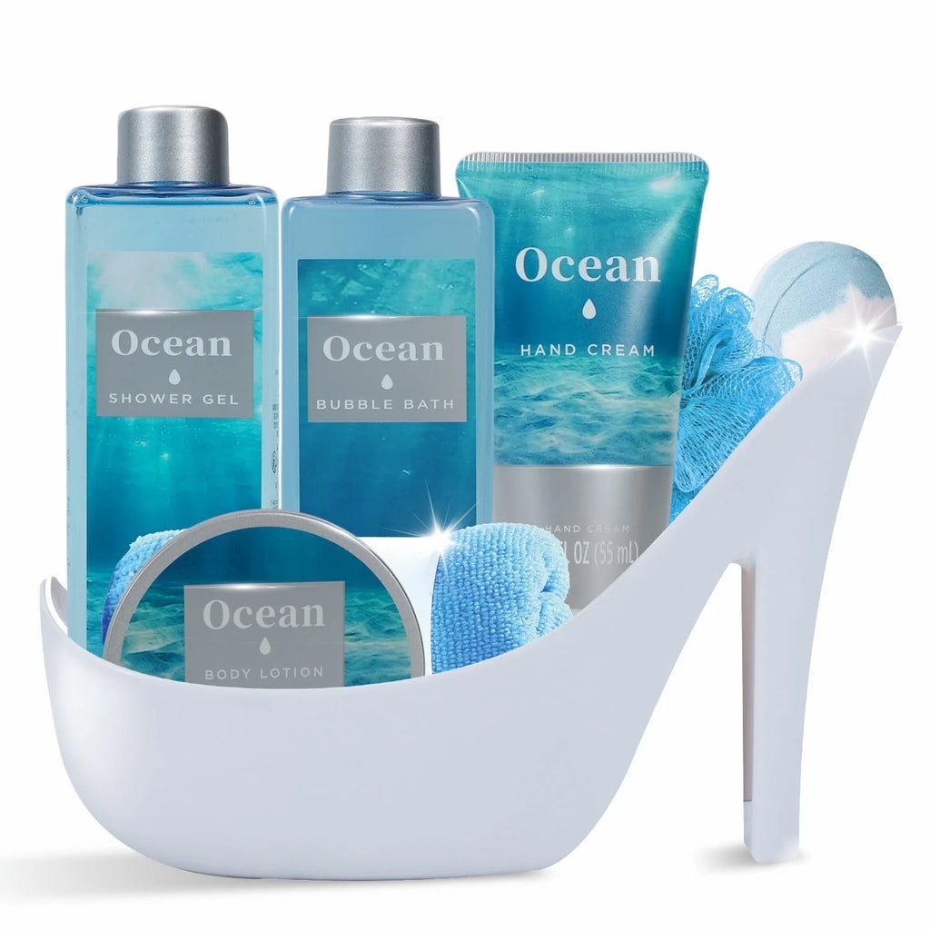 Gift Basket Sets for Women - Ocean Luxury Relaxing Bath and Body Care Sets Mother'S Day for Her, 8 Pcs