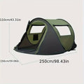 No Need to Set up Fast Opening Camping Tents for Throwing Tents, Fully Automatic 3-4 Person Outdoor Camping Tents