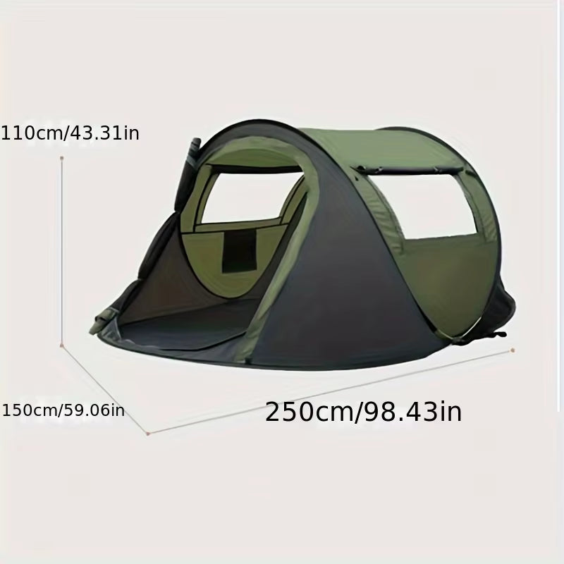 No Need to Set up Fast Opening Camping Tents for Throwing Tents, Fully Automatic 3-4 Person Outdoor Camping Tents