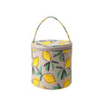 Empty Small Yarn Storage Bag Lemon Yellow Knitted Wool Bags Portable Travel Organize Storage for Crochet Hook and Sewing Tools