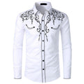 Men's Embroidered Western Style Shirt