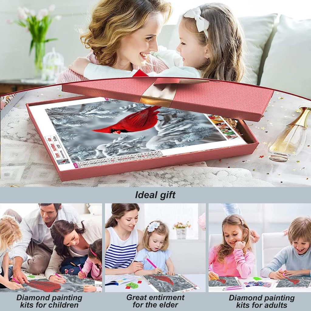 Diamond Painting Kits for Adults, Cardinal 5D DIY Diamond Art Kits
