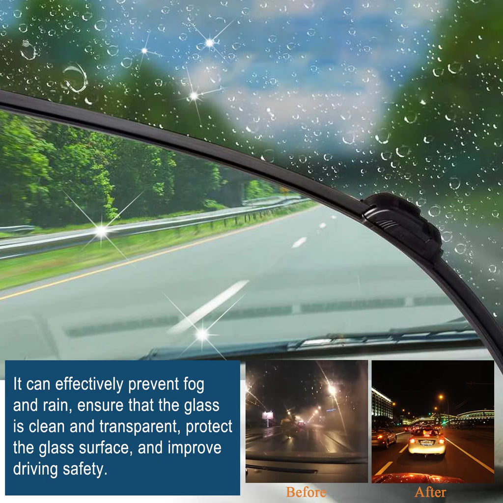 60ML Anti-Rain & Anti-Fog Coating Agent Auto Window Hydrophobic Agent anti Fog Spray Defogger for Car Windshield Glass