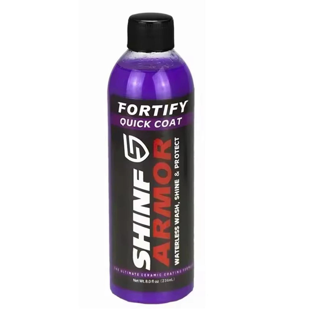SHINE Fortify Quick Coat Ceramic Coating Car Wax Polish Spray Waterless Car Wash&Wax Hydrophobic Top Coat Polish
