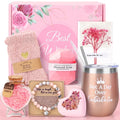 Gift Baskets Set for Women and Graduation Gift, Holiday Gifts for Women, 10 Pack, Pink