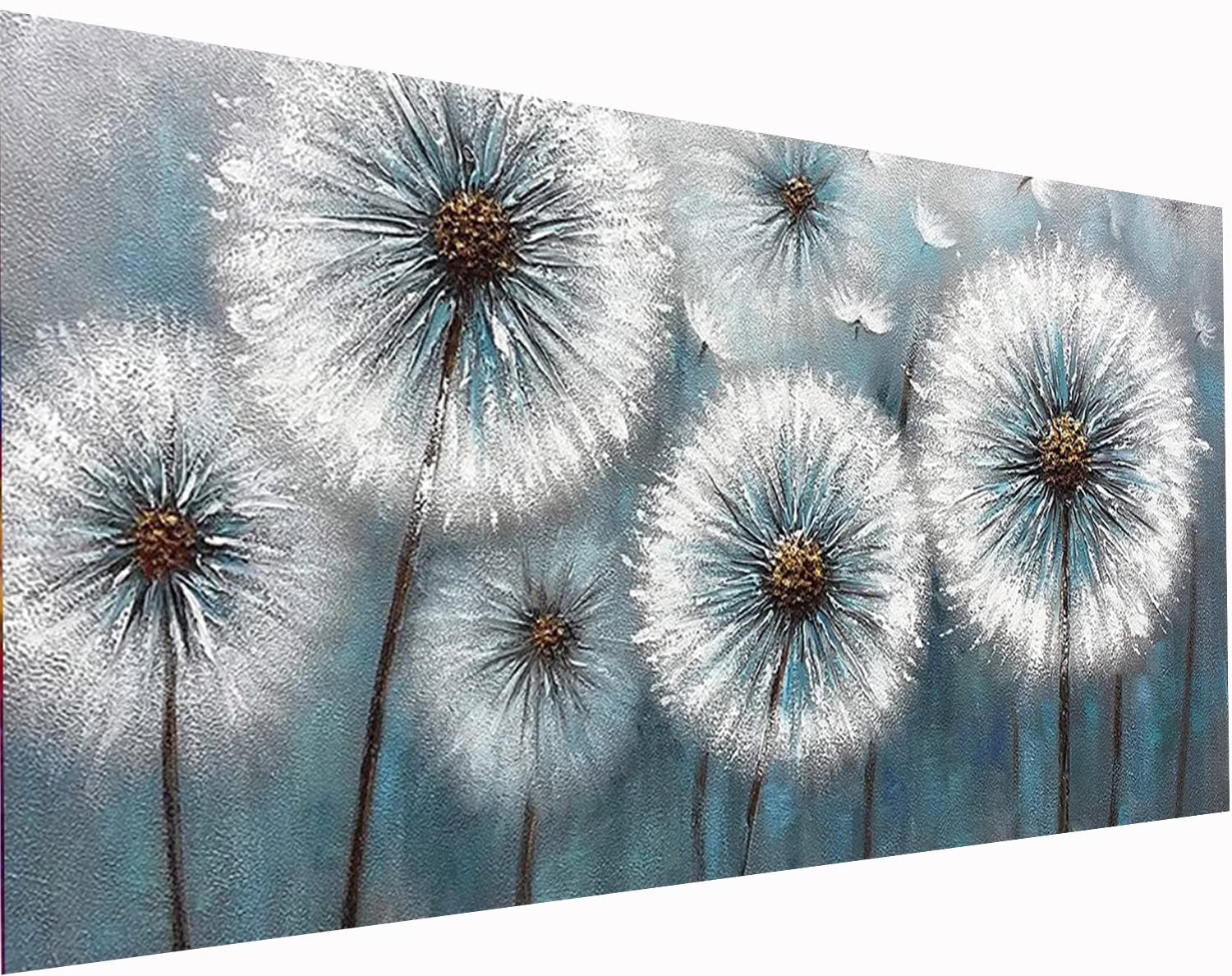Dandelion Flowers Large Diamond Painting Art Kits for Adults (35.4X15.7In) Gem Art Painting with Diamonds Wall Art